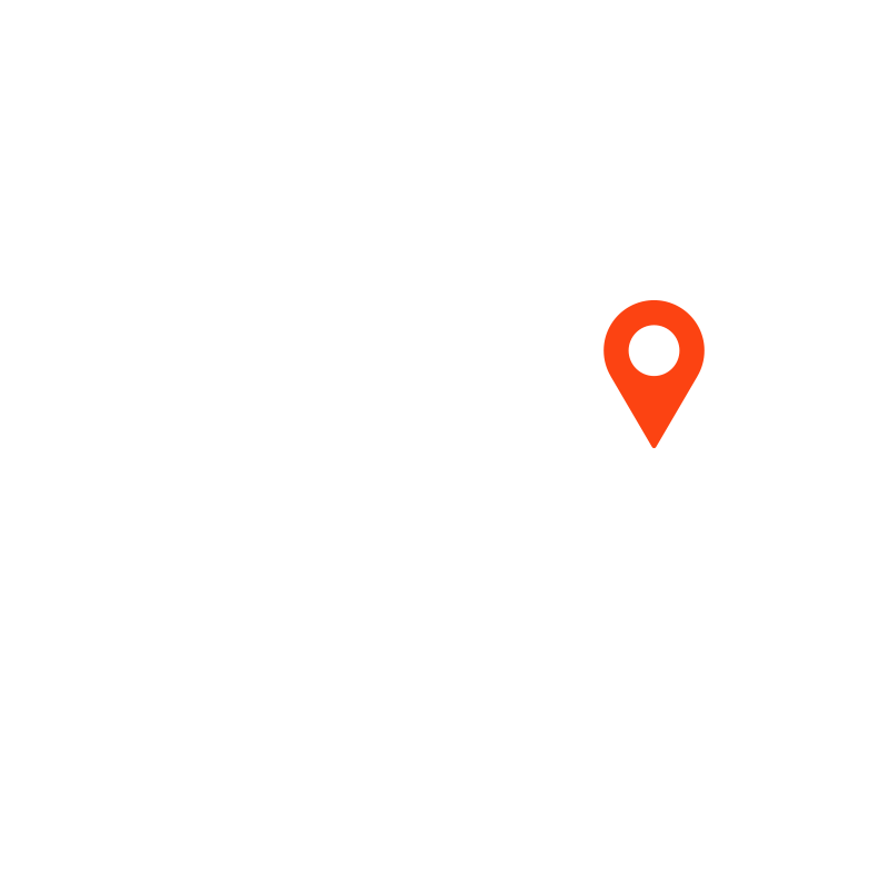 Map of Africa with location marker
